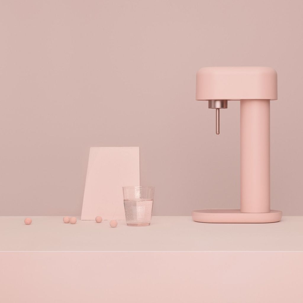 MySoda Ruby 2 ūdens karbonizators rozā krāsā