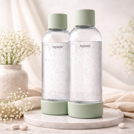 Dzirkstošā ūdens pudele MYSODA 1L, 2gab. Pigeon
