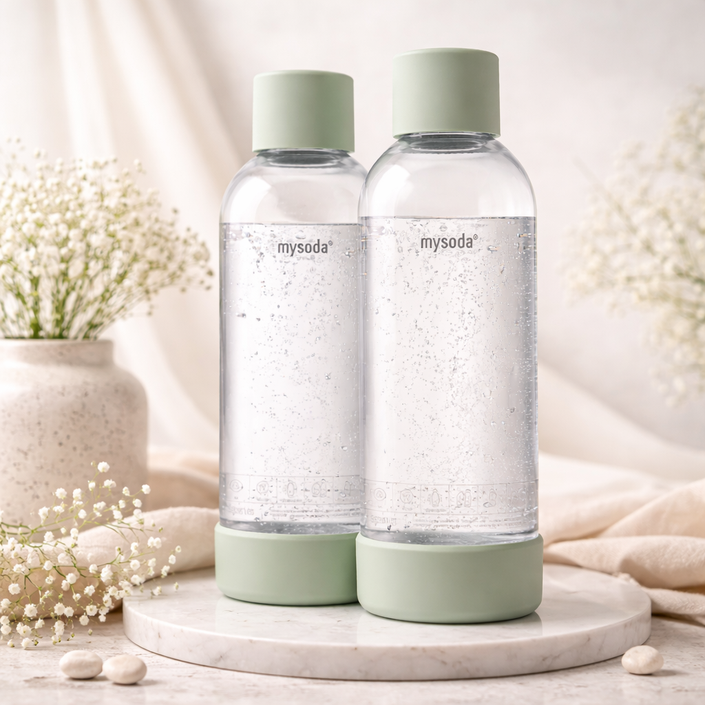 Dzirkstošā ūdens pudele MYSODA 1L, 2gab. Pigeon