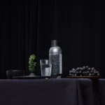 Dzirkstošā ūdens pudele MYSODA 0,5L, 2gab. Melna