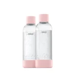 Dzirkstošā ūdens pudele MYSODA 1L, 2gab. Rozā - Attēls 2